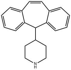 4-(5H-DIBENZO[A,D]CYCLOHEPTEN-5-YL)PIPERIDINE 结构式