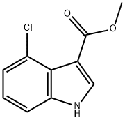 4-氯吲哚-3-羧酸甲酯 结构式