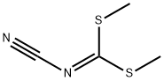 N-氰亚胺基-S,S-二硫代碳酸二甲酯 结构式