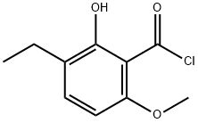 Benzoyl chloride, 3-ethyl-2-hydroxy-6-methoxy- (9CI) 结构式