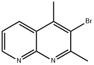 3-BROMO-2,4-DIMETHYL-1,8-NAPHTHYRIDINE 结构式