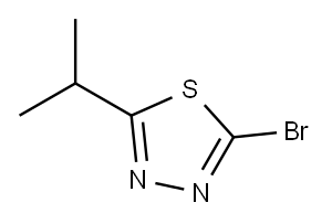 2-溴-5-异丙基-1,3,4-噻二唑 结构式