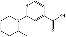 2-(2-Methyl-1-piperidinyl)isonicotinic acid 结构式