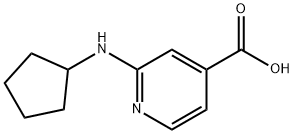 2-(Cyclopentylamino)isonicotinic acid 结构式