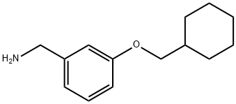 (3-(环己基甲氧基)苯基)甲胺 结构式