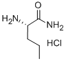 (S)-2-氨基戊酰胺盐酸盐 结构式