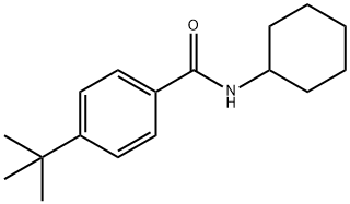 4-tert-butyl-N-cyclohexylbenzamide 结构式