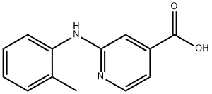 2-(2-Toluidino)isonicotinic acid 结构式