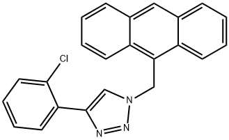 1-(9-ANTHRACENYLMETHYL)-4-(2-CHLORO-PHENYL)-1H-[1,2,3]TRIAZOLE 结构式