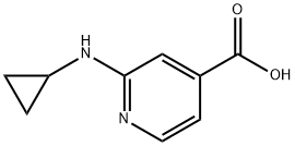 4-Pyridinecarboxylic acid, 2-(cyclopropylamino)- 结构式