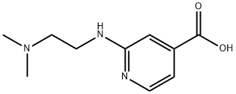 2-{[2-(Dimethylamino)ethyl]amino}isonicotinic acid 结构式