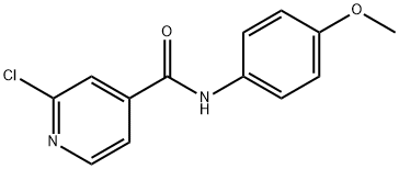 2-氯-N-(4-甲氧基苯基)吡啶-4-甲酰胺 结构式