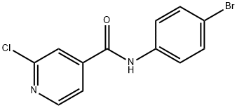 N-(4-溴苯基)-2-氯吡啶-4-甲酰胺 结构式