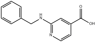 2-(Benzylamino)isonicotinic acid 结构式