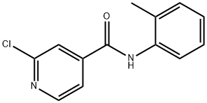2-氯-N-(2-甲基苯基)吡啶-4-甲酰胺 结构式