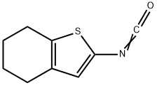 2-异氰酸根合-4,5,6,7-四氢-1-苯并噻吩 结构式