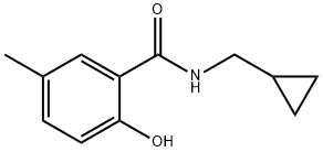 N-(环丙基甲基)-2-羟基-5-甲基苯甲酰胺 结构式