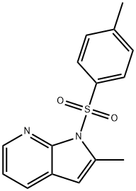 1H-Pyrrolo[2,3-b]pyridine, 2-methyl-1-[(4-methylphenyl)sulfonyl]- 结构式