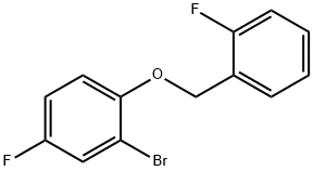 2-溴-4-氟-1-((2-氟苄基)氧基)苯 结构式