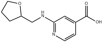2-(((四氢呋喃-2-基)甲基)氨基)异烟酸 结构式