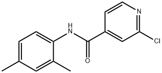 2-氯-N-(2,4-二甲基苯基)吡啶-4-甲酰胺 结构式