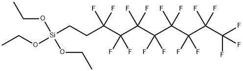 1H,1H,2H,2H-全氟癸基三乙氧基硅烷 结构式