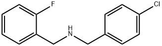 N-(4-氯苄基)-2-氟苄基胺 结构式