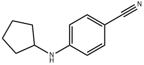 4-(环戊胺)苯氰 结构式