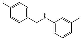 N-(4-氟苄基)-3-甲基苯胺 结构式