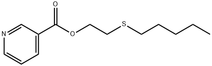 2-(Pentylthio)ethyl nicotinate 结构式