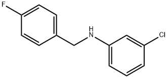 3-氯-N-(4-氟苄基)苯胺 结构式