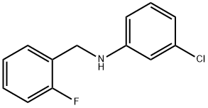 3-氯-N-(2-氟苄基)苯胺 结构式