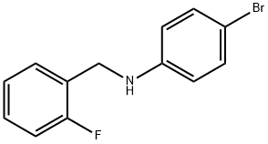 4-溴-N-(2-氟苄基)苯胺 结构式