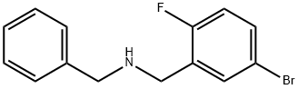 2-(BenzylaMinoMethyl)-4-broMo-1-fluorobenzene 结构式