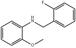 N-(2-氟苄基)-2-甲氧基苯胺 结构式