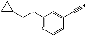 2-(环丙基甲氧基)异烟腈 结构式