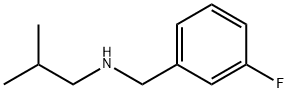 N-(3-氟苄基)-2-甲基-1-丙胺 结构式