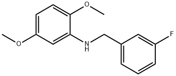 2,5-二甲氧基-N-(3-氟苄基)苯胺 结构式