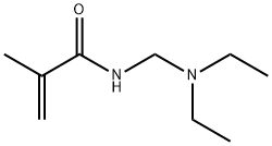 N-[(二乙基氨基)甲基]甲基丙烯酰胺 结构式