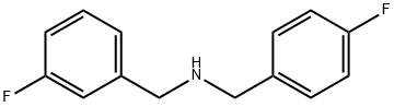 N-(3-氟苄基)-4-氟苄基胺 结构式