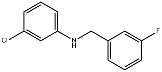 3-氯-N-(3-氟苄基)苯胺 结构式