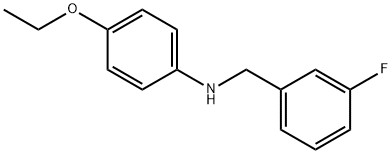 4-乙氧基-N-(4-氟苄基)苯胺 结构式