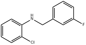 2-氯-N-(3-氟苄基)苯胺 结构式