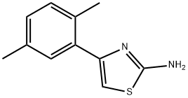 [4-(2,5-二甲基苯基)噻唑-2-基]胺 结构式