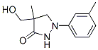 4-Hydroxymethyl-4-methyl-1-(m-tolyl)-3-pyrazolidinone 结构式