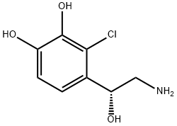 1,2-Benzenediol, 4-(2-amino-1-hydroxyethyl)-3-chloro-, (R)- (9CI) 结构式