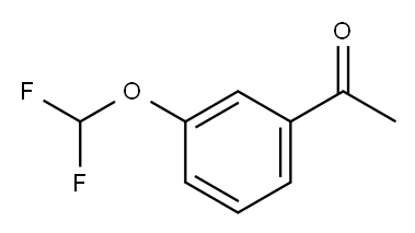 3'-(二氟甲氧基)苯乙酮 结构式