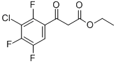 3-氯-2,4,5-三氟苯甲酰乙酸乙酯 结构式
