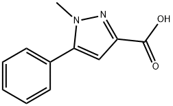 1-甲基-5-苯基-1H-吡唑-3-羧酸 结构式