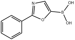 (2-苯基-1,3-噁唑-5-基)硼酸 结构式